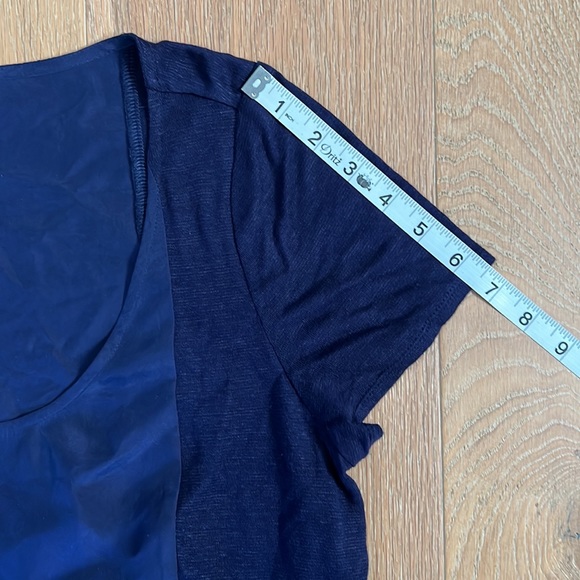 SOFT JOIE Two-Tone Cowl Back/Peek-A-Boo Back Dress - Blue - Size: Small - Picture 11 of 16